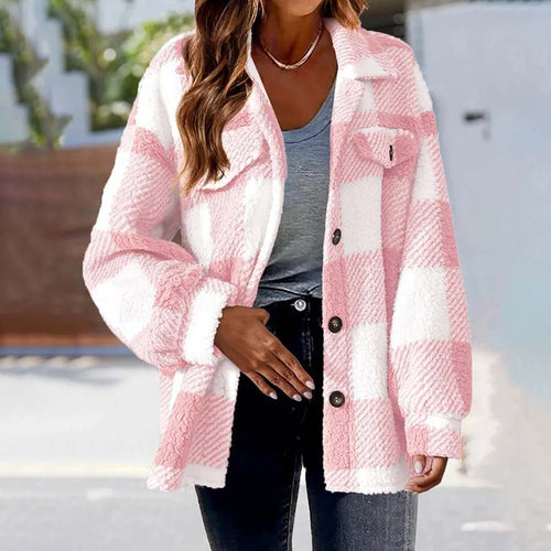 Womens Plaid Winter Coat - Cozy, Stylish, and Versatile Outerwear