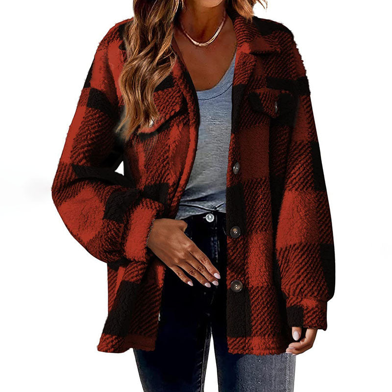 Womens Plaid Winter Coat - Cozy, Stylish, and Versatile Outerwear