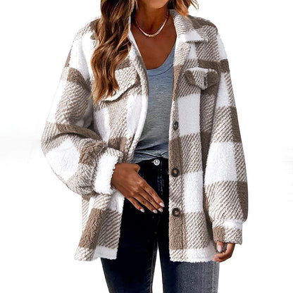 Womens Plaid Winter Coat - Cozy, Stylish, and Versatile Outerwear