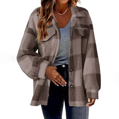 Womens Plaid Winter Coat - Cozy, Stylish, and Versatile Outerwear