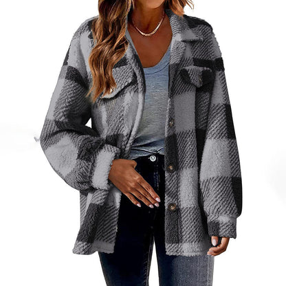 Womens Plaid Winter Coat - Cozy, Stylish, and Versatile Outerwear