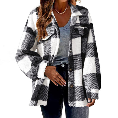 Womens Plaid Winter Coat - Cozy, Stylish, and Versatile Outerwear