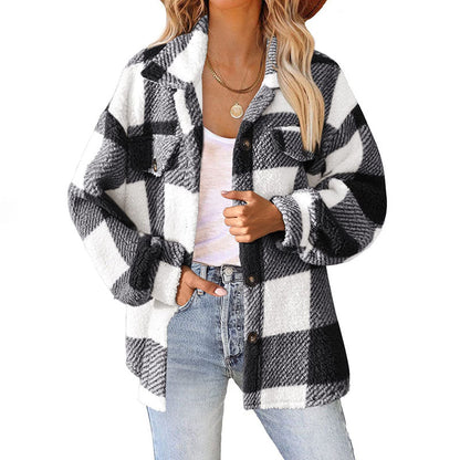 Womens Plaid Winter Coat - Cozy, Stylish, and Versatile Outerwear