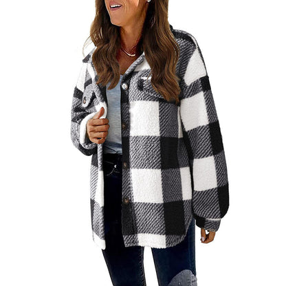 Womens Plaid Winter Coat - Cozy, Stylish, and Versatile Outerwear