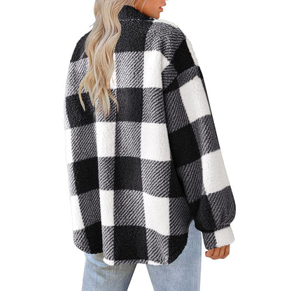 Womens Plaid Winter Coat - Cozy, Stylish, and Versatile Outerwear