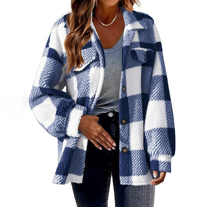 Womens Plaid Winter Coat - Cozy, Stylish, and Versatile Outerwear