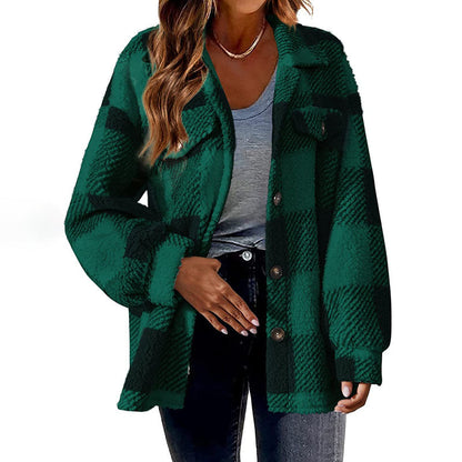 Womens Plaid Winter Coat - Cozy, Stylish, and Versatile Outerwear
