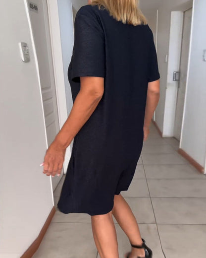 Womens Summer Dress - Flattering Twist Front Design for Comfort