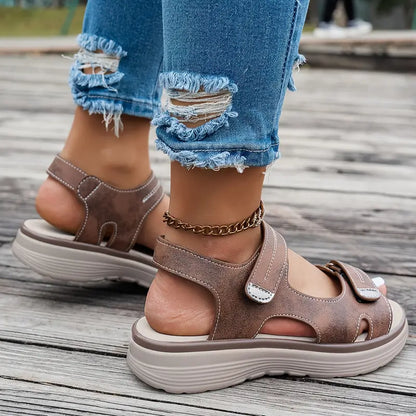 Alia™ - Comfortable wedge sandals with ankle strap