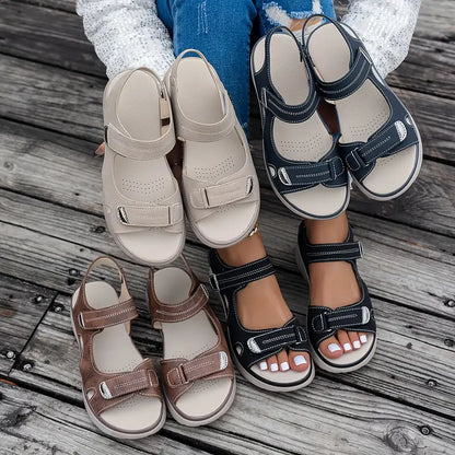 Alia™ - Comfortable wedge sandals with ankle strap