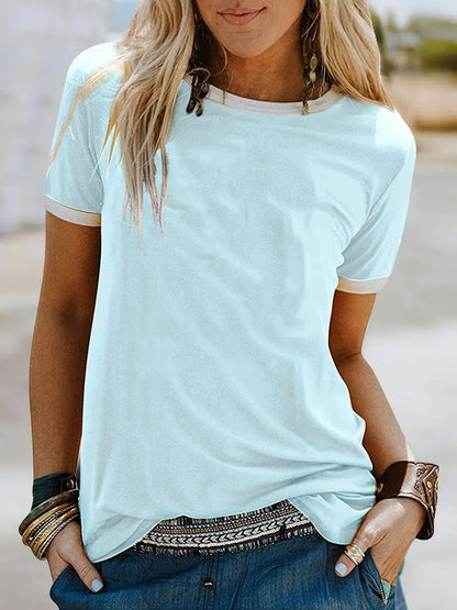 Sleeve Casual Simple T-shirt