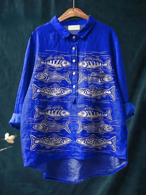 Blue Fish | Animal Art Shirt